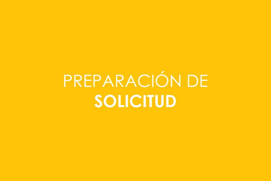 Presentación de solicitud